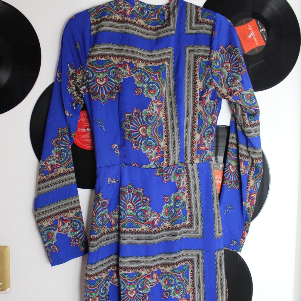 Paisley Long Sleeve Dress